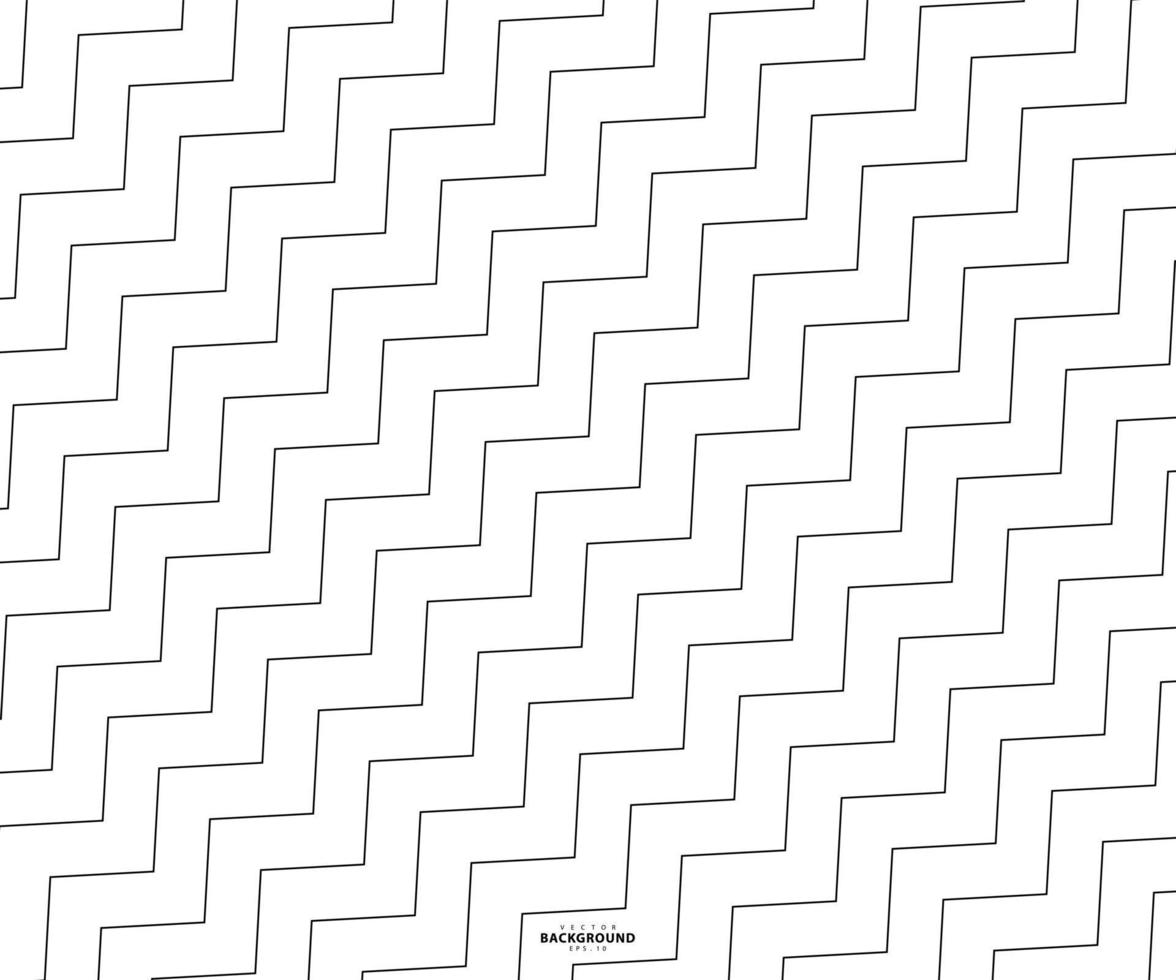 Wave, zigzag lines pattern. Wavy line vector illustration