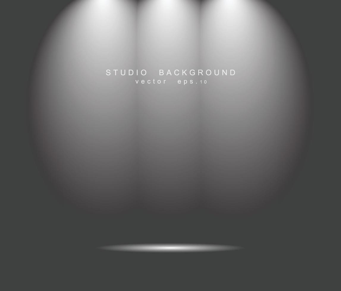 Empty studio room background. vector