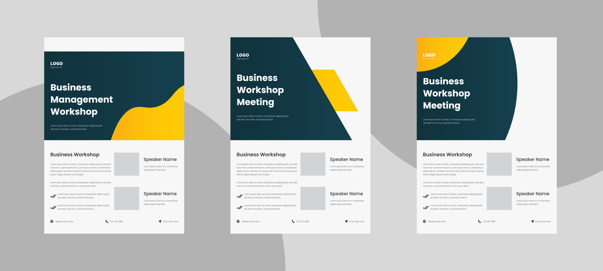 business workshop flyer design template 3498245 Vector Art at Vecteezy
