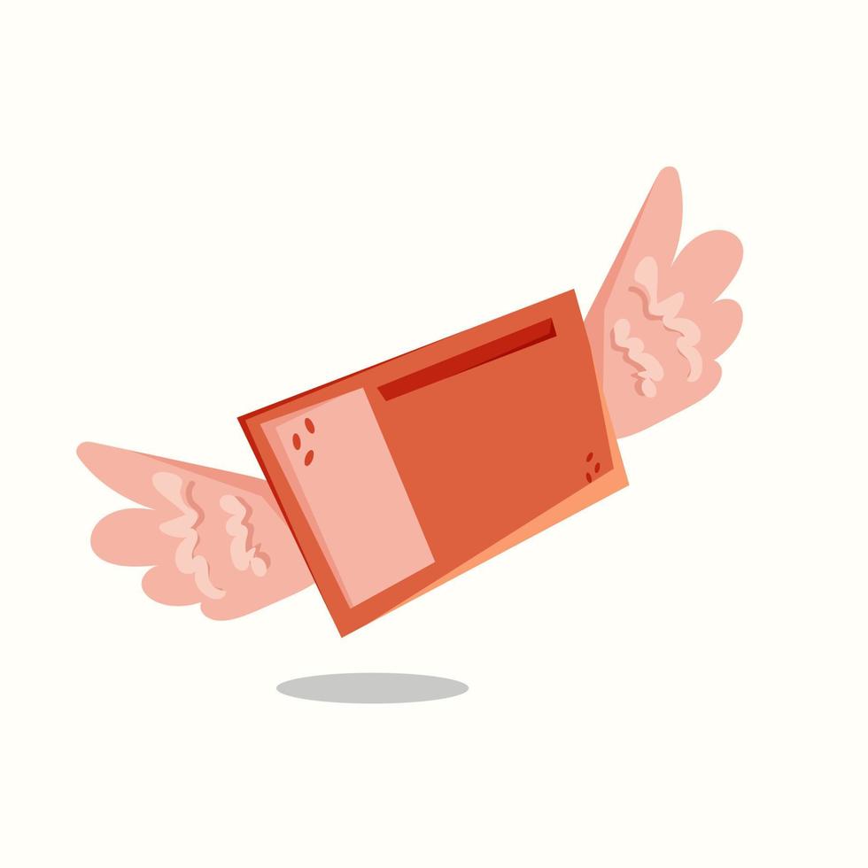 Spend money. Vector illustration in flat style