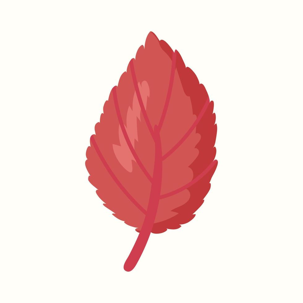 hoja de árbol. ilustración vectorial en estilo plano vector