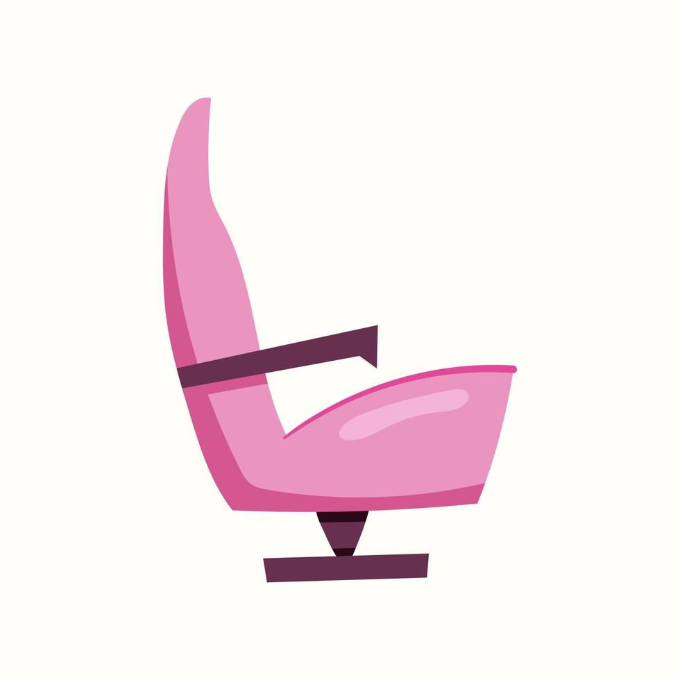 A comfortable chair for home or travel. Vector illustration in flat style