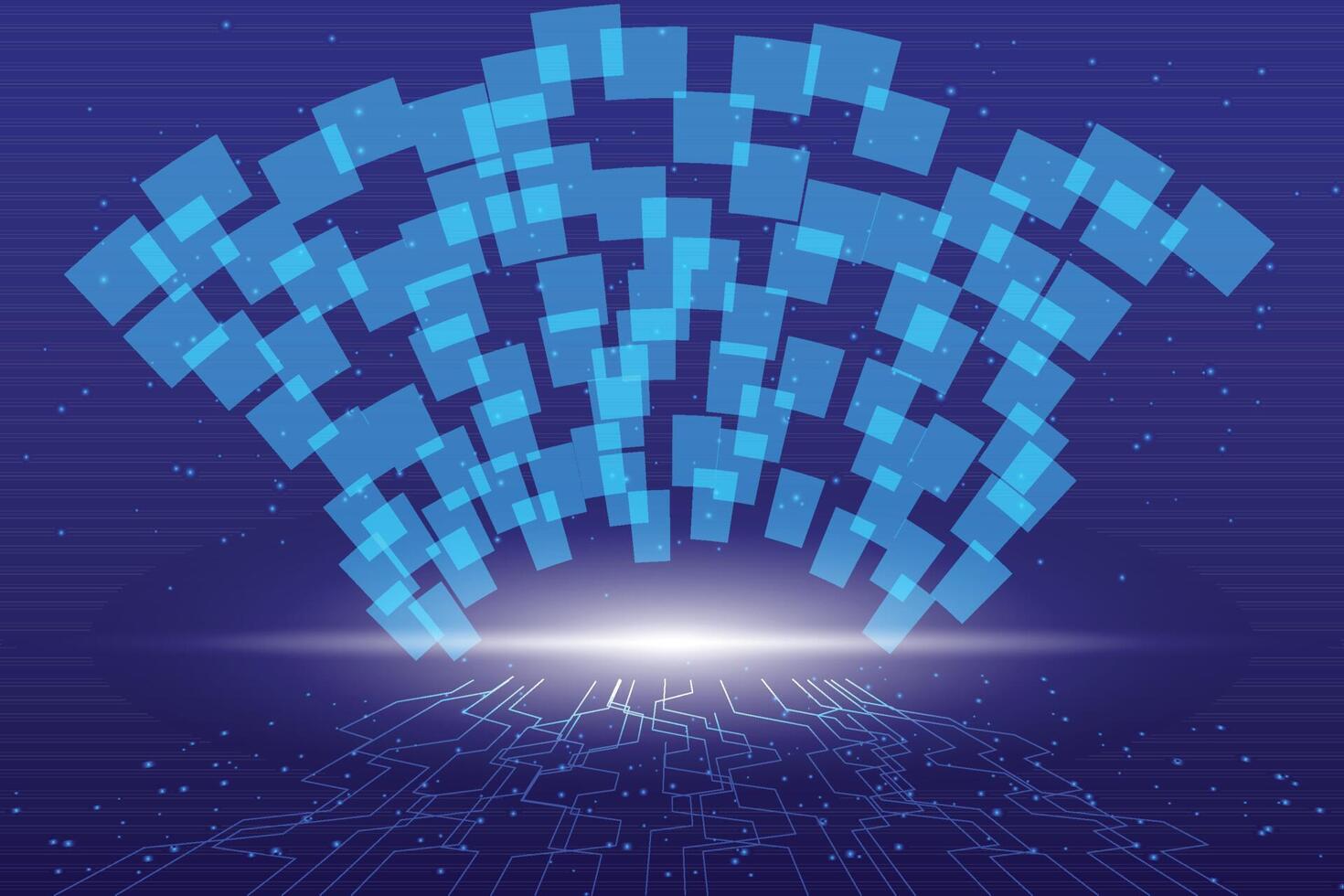 Abstract technology background Hi tech communication digital background vector