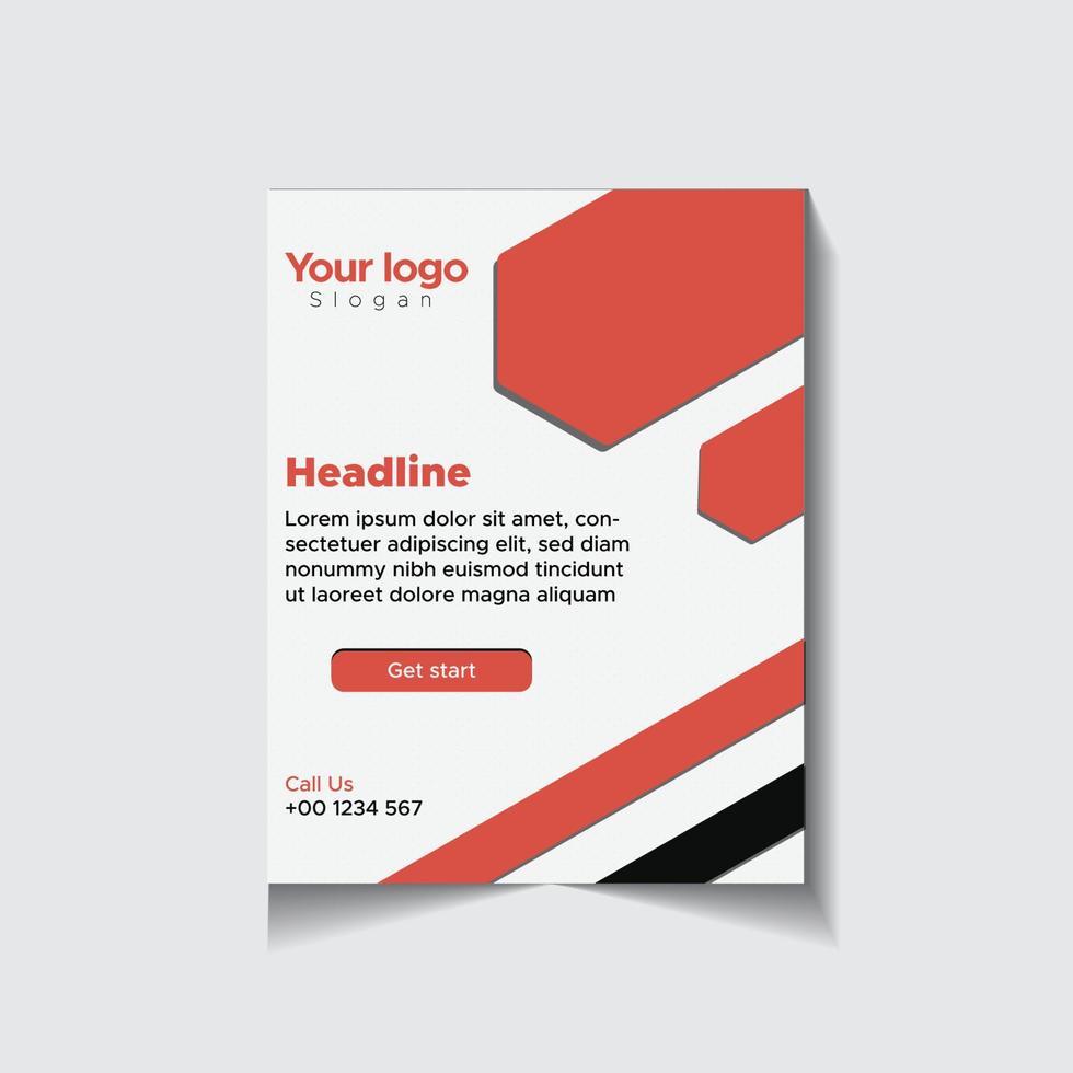 Vector print ready flyer template