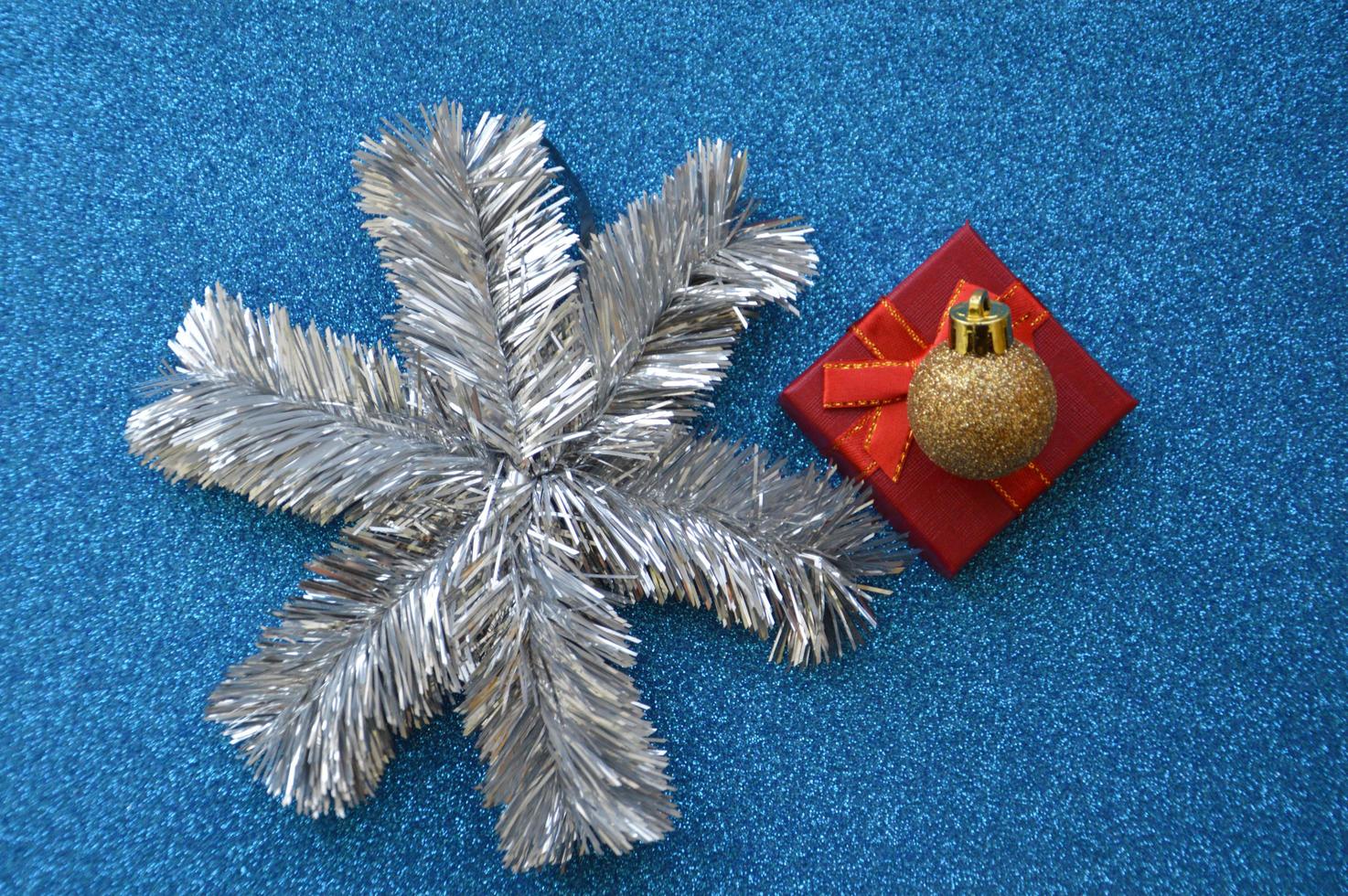 Composition of new year and christmas toys photo