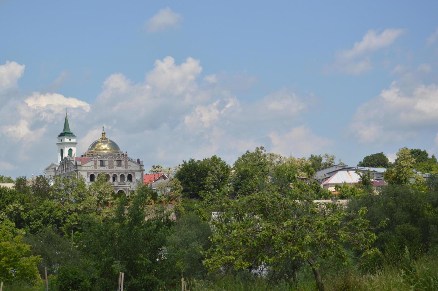 Construction of an Orthodox church photo