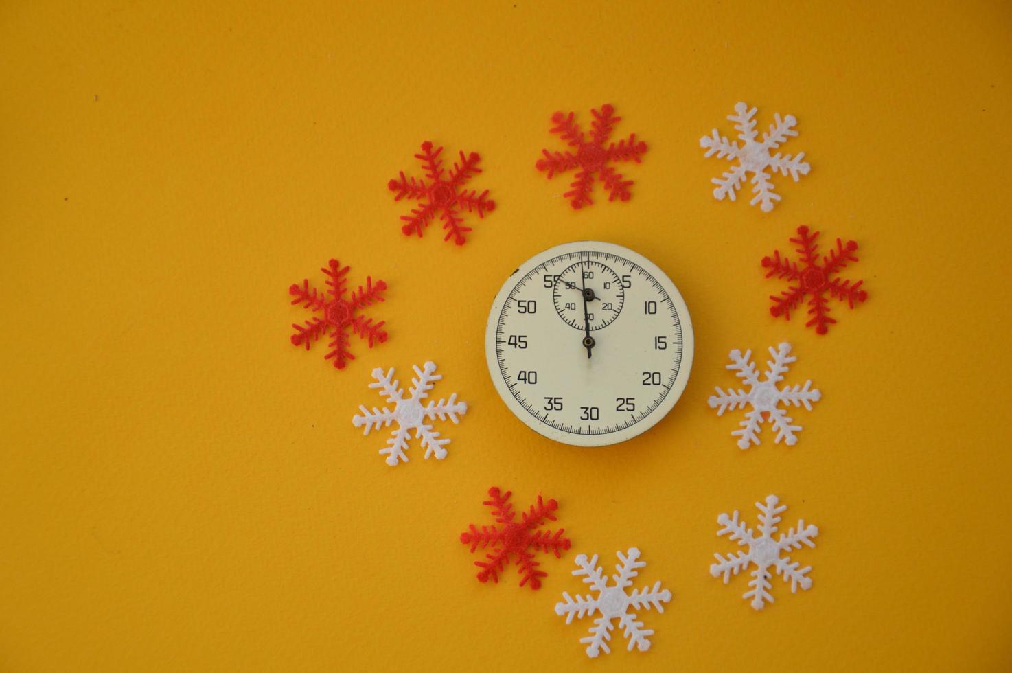 Composition of new year and christmas toys photo