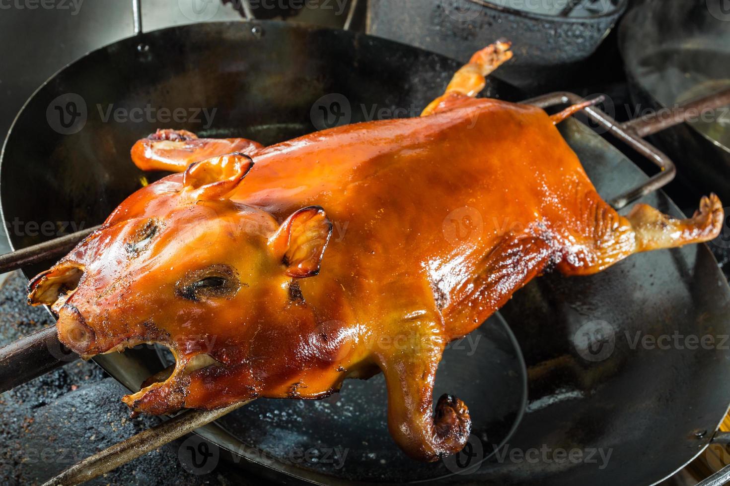 Barbecued suckling pig photo