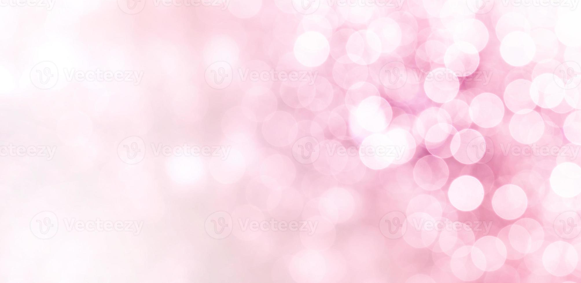 Pink Bokeh blurred abstract for background photo