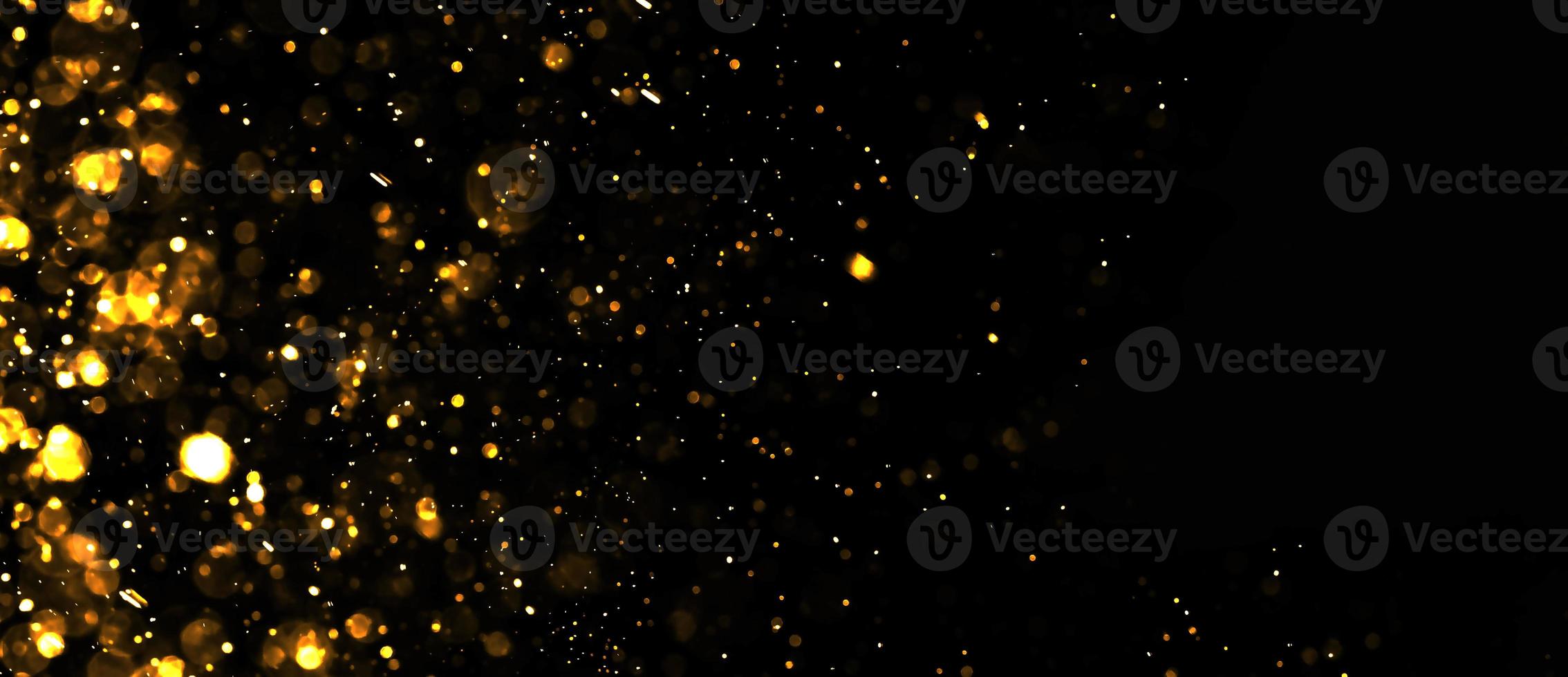 Abstract gold bokeh photo