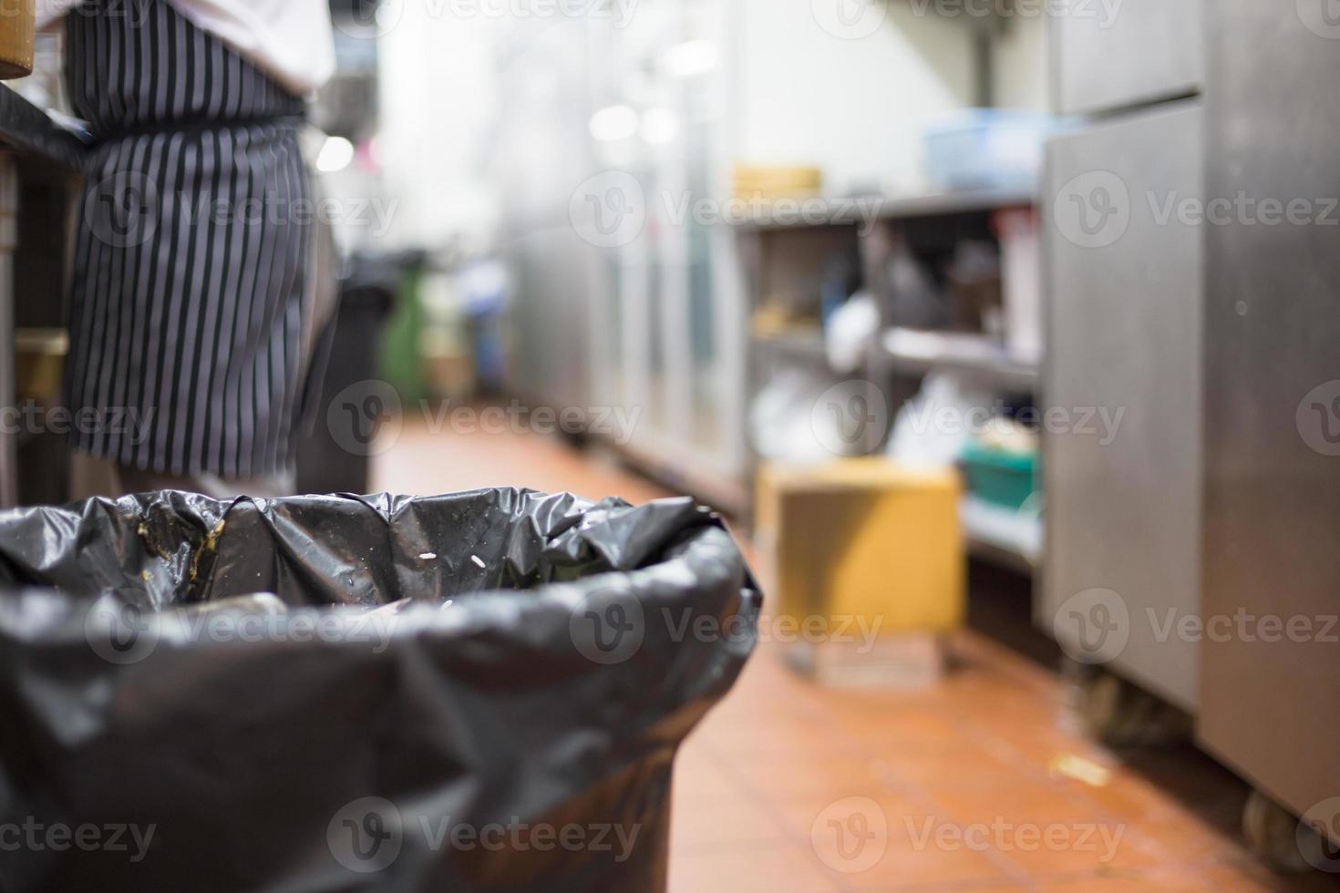 Trash with kitchen photo