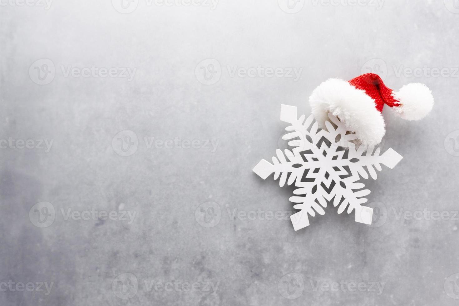 Christmas decor background. Flat lay, top view. photo