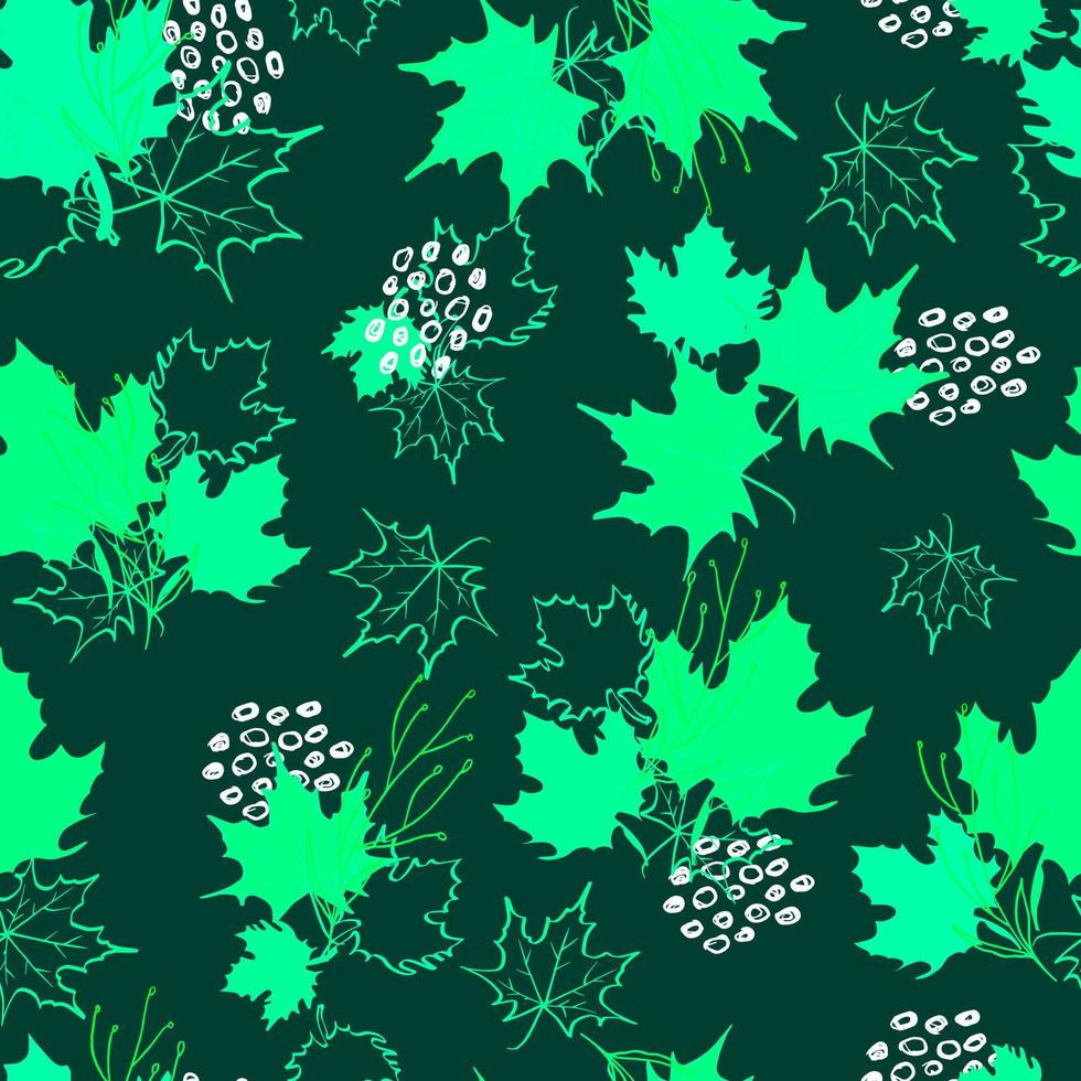 autumn leaves vector seamless pattern. background for fabrics, prints, packaging and postcards