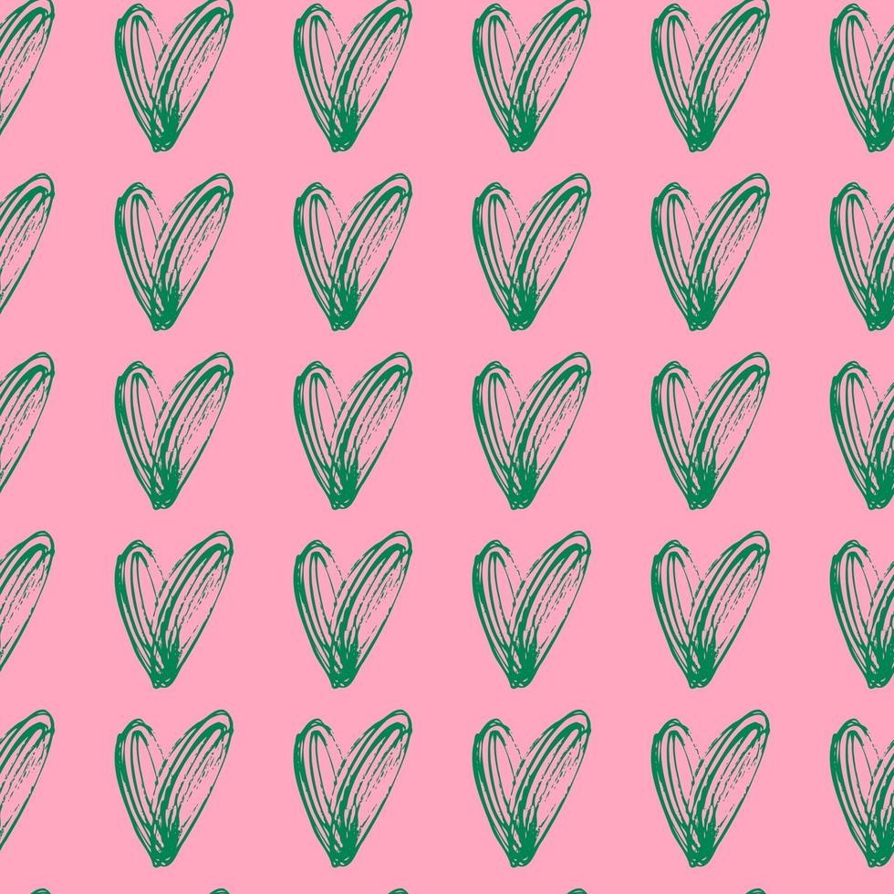 vector seamless pattern small hearts