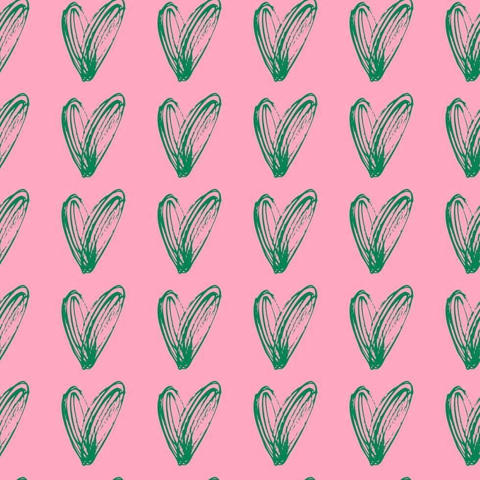 vector seamless pattern small hearts