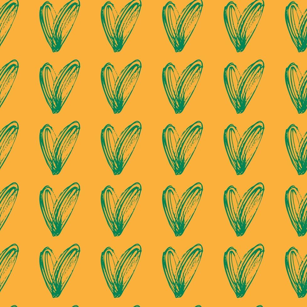 vector seamless pattern small hearts