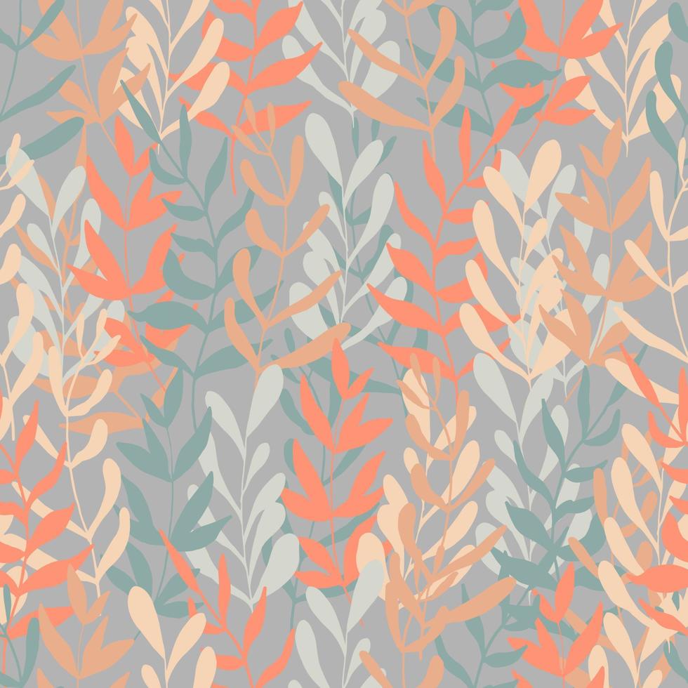 autumn leaves vector seamless pattern. background for fabrics, prints, packaging and postcards