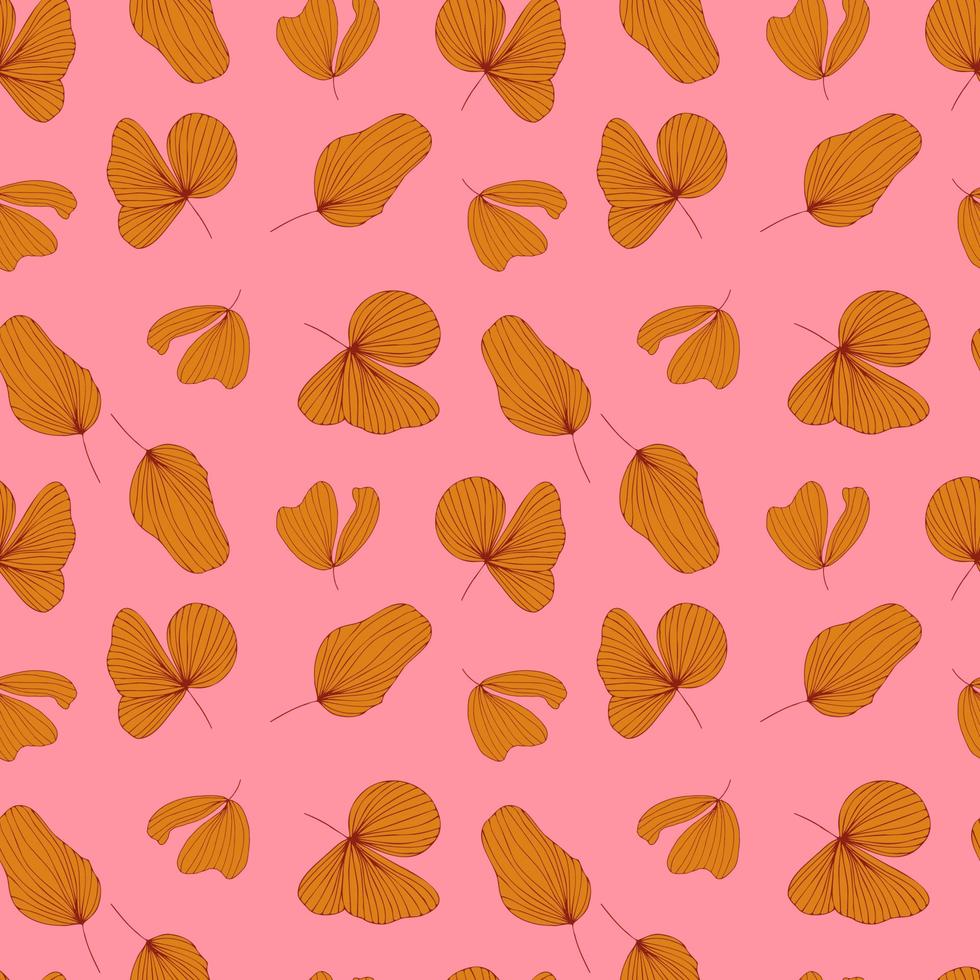 autumn leaves vector seamless pattern. background for fabrics, prints, packaging and postcards