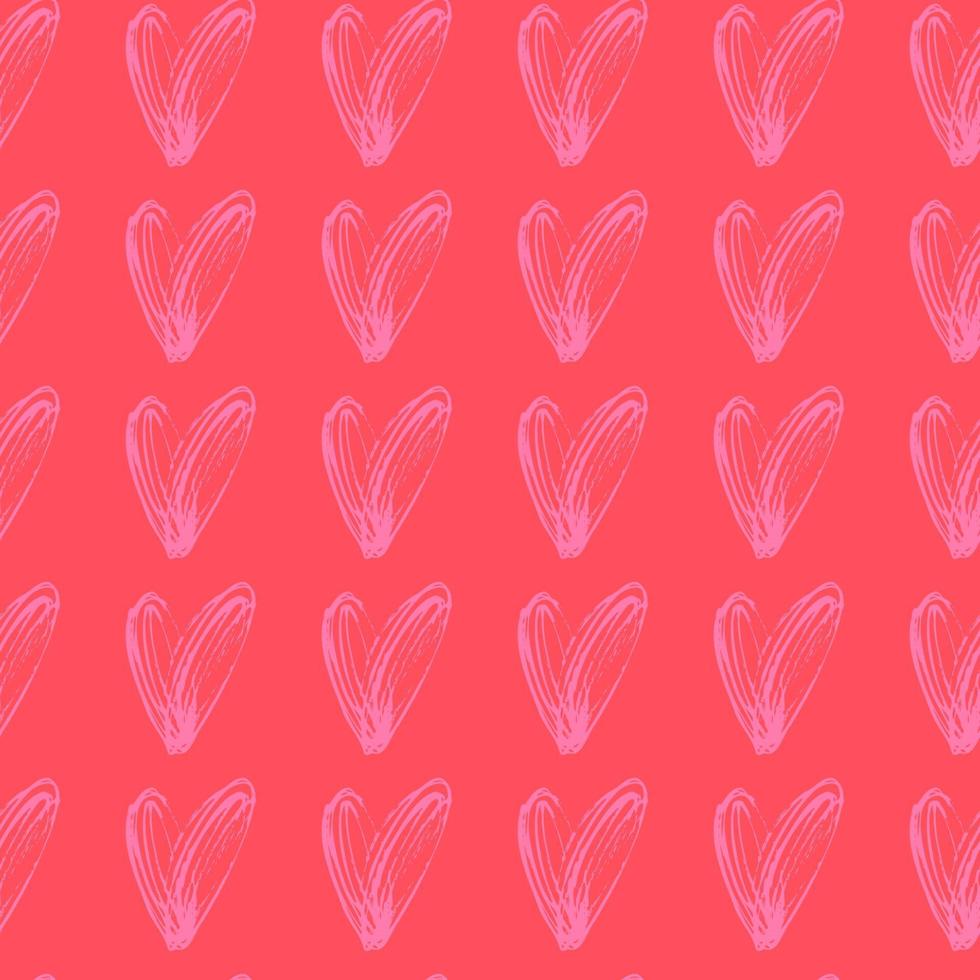 vector seamless pattern small hearts