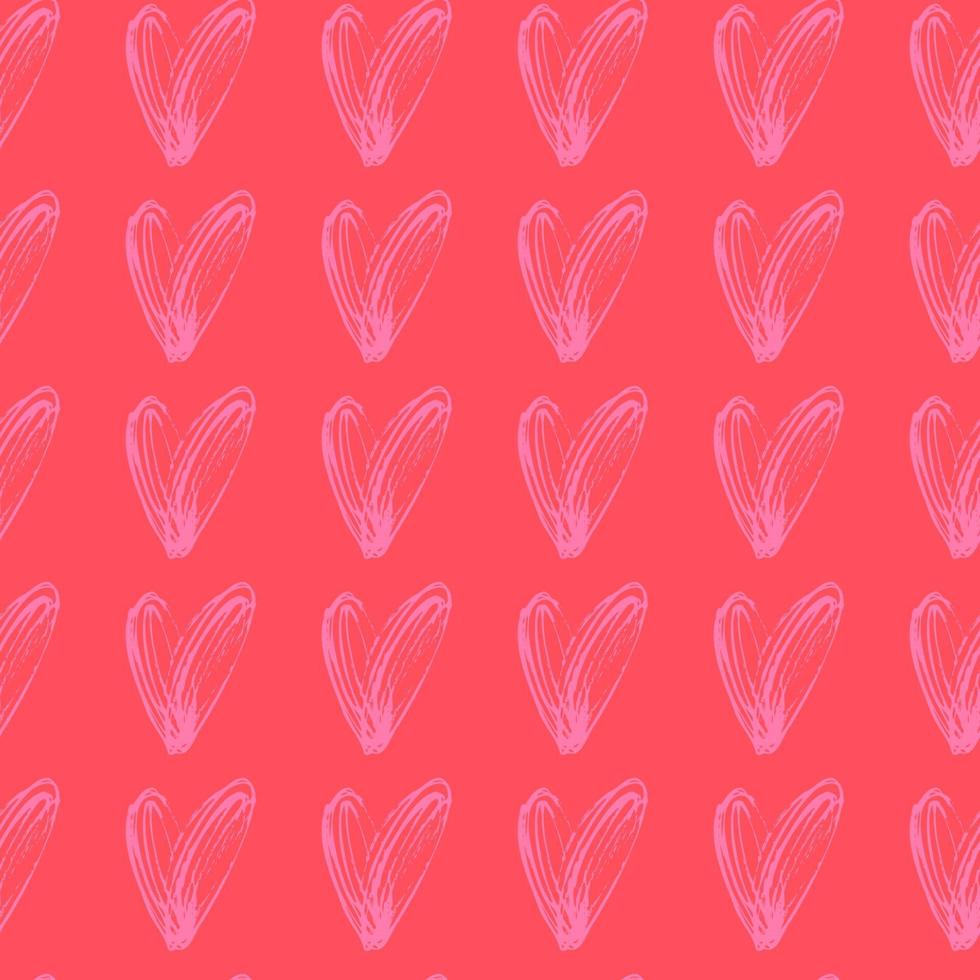 vector seamless pattern small hearts