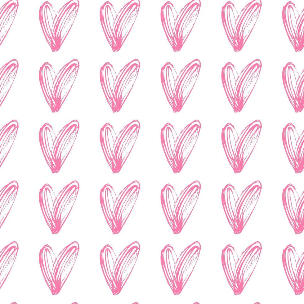 vector seamless pattern small hearts