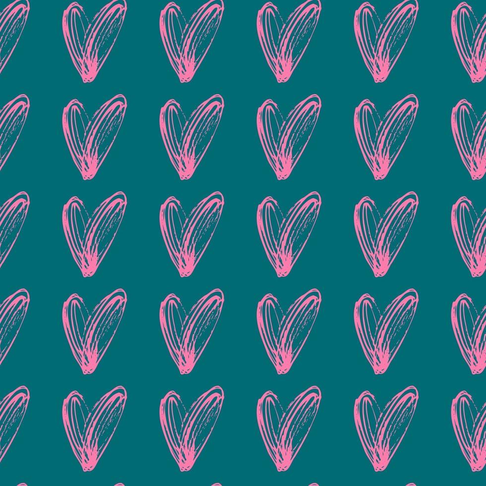 vector seamless pattern small hearts