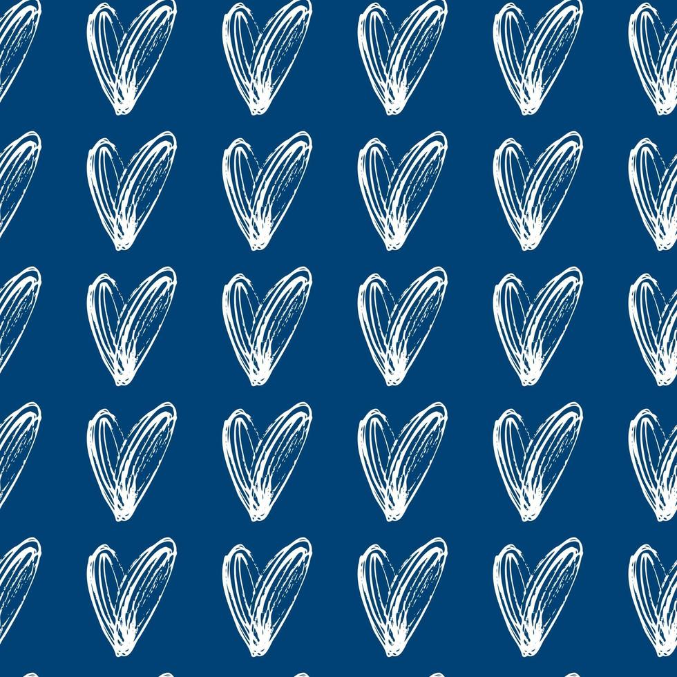 vector seamless pattern small hearts