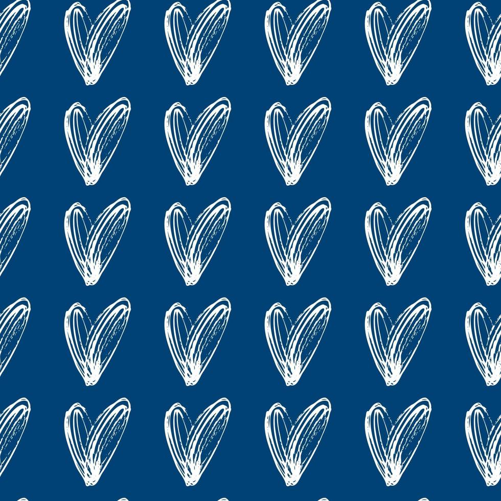 vector seamless pattern small hearts