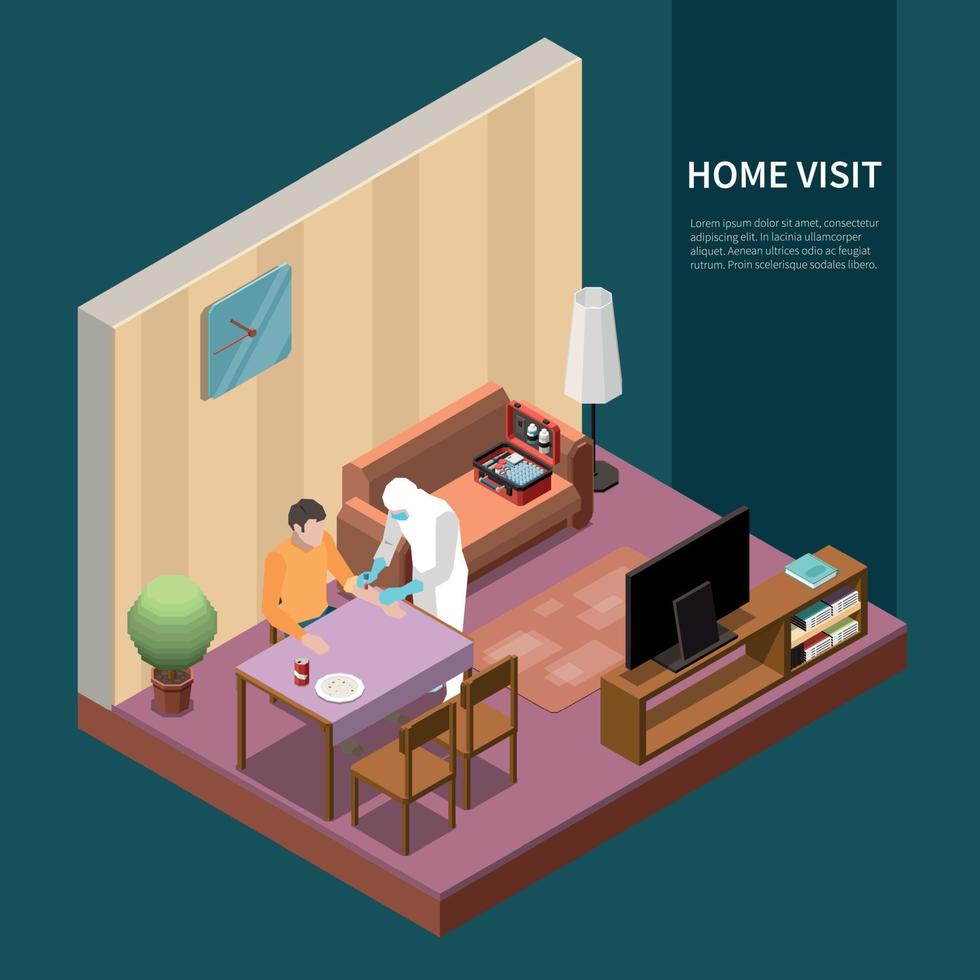 Test At Home Background vector