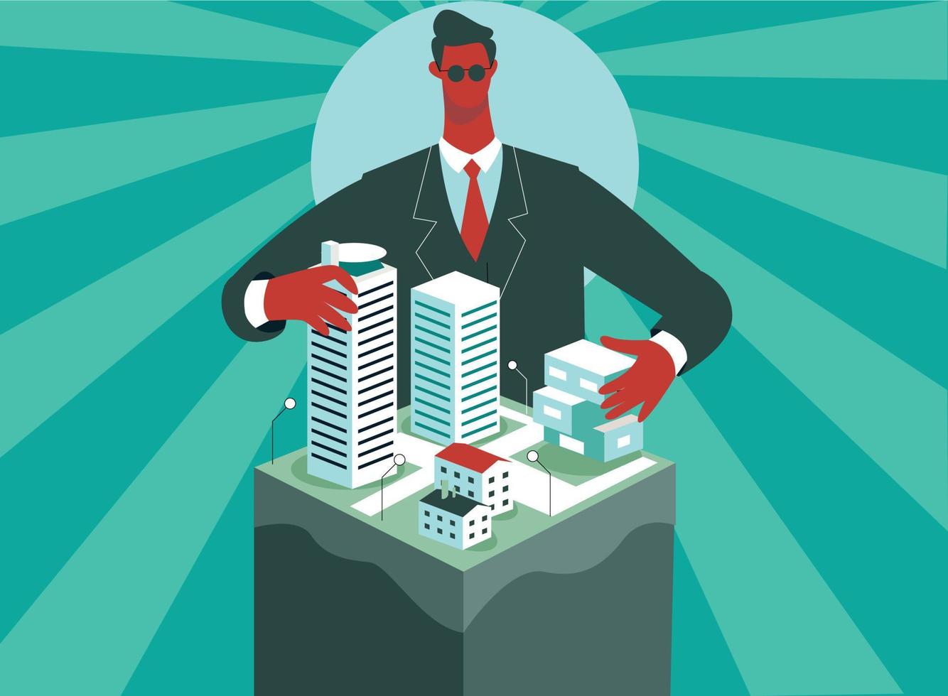 Real estate illustration concept vector