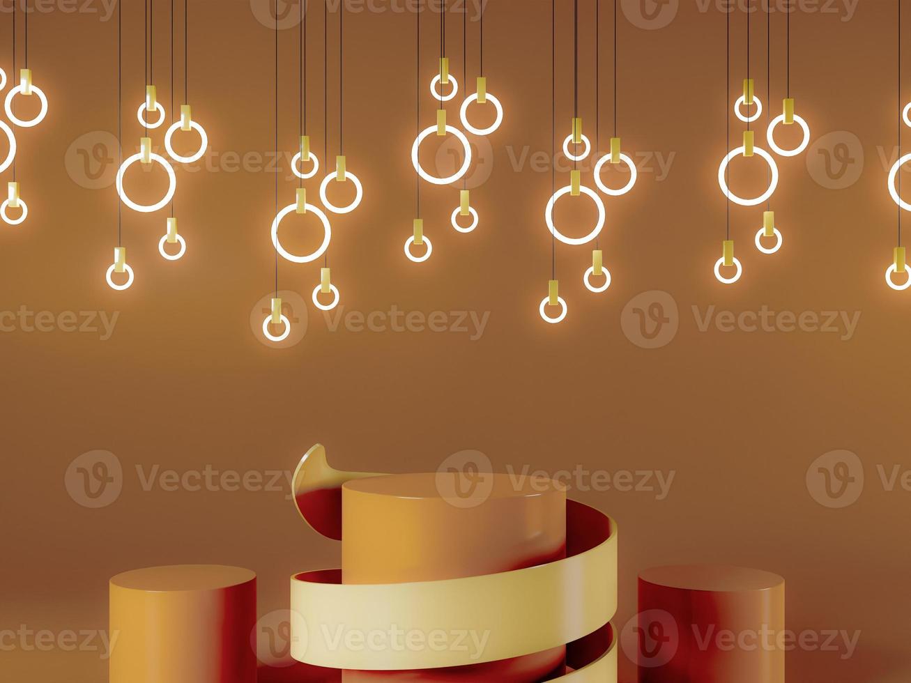 Colorful Circle Product Podium Background photo