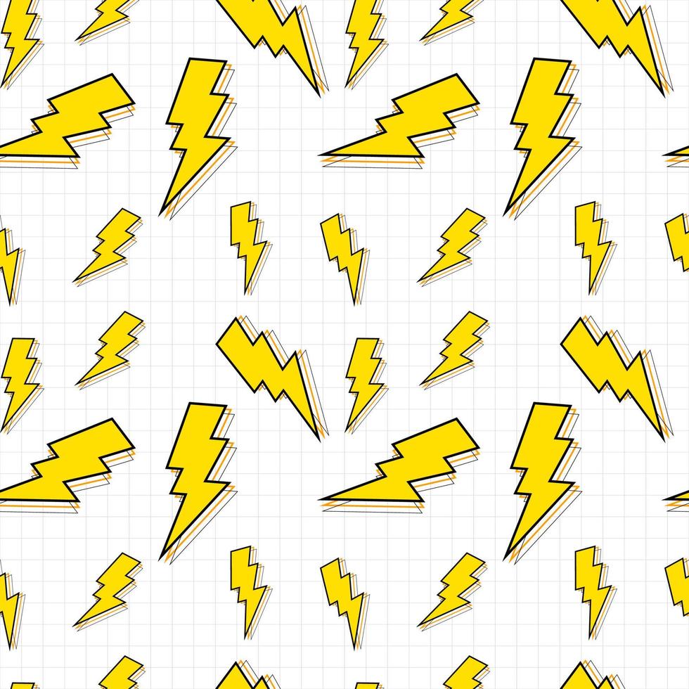 Abstract Seamless Pattern Background with bolt. Vector Illustration