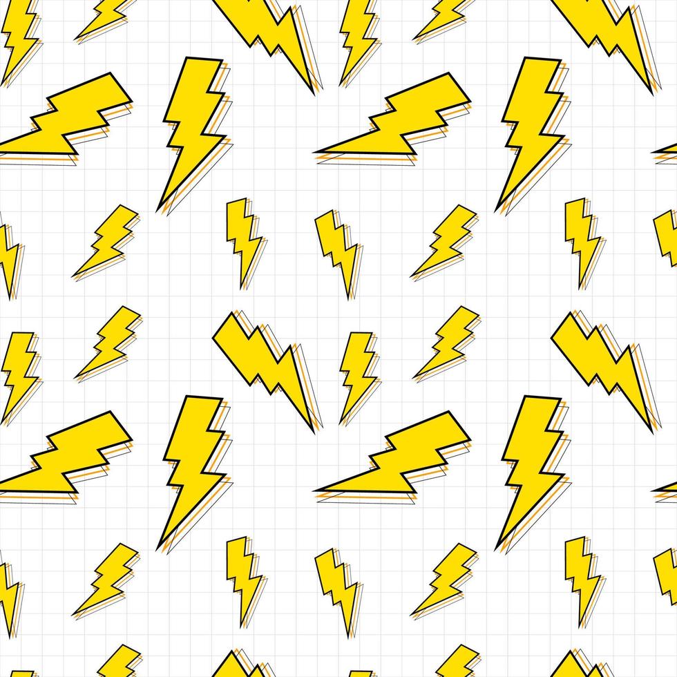 Abstract Seamless Pattern Background with bolt. Vector Illustration