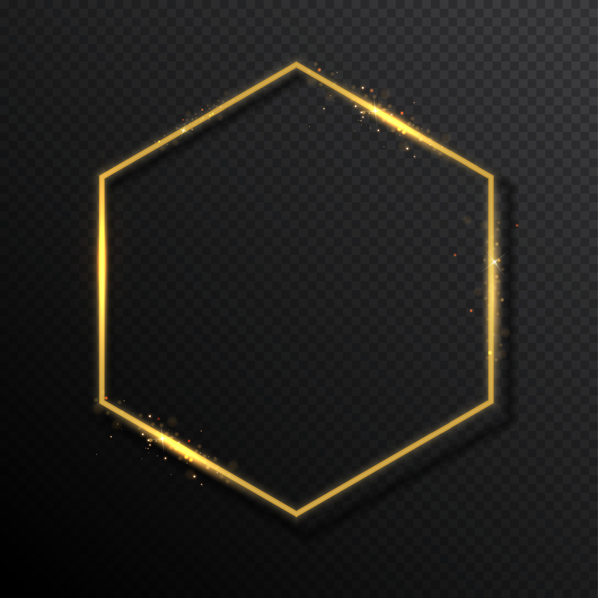 Vector Gold glitter light frame 3501315 Vector Art at Vecteezy
