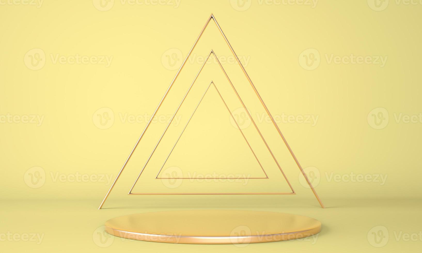 Fondo abstracto 3d, podio de forma de geometría de escena simulada para exhibición de productos, ilustración 3d. foto