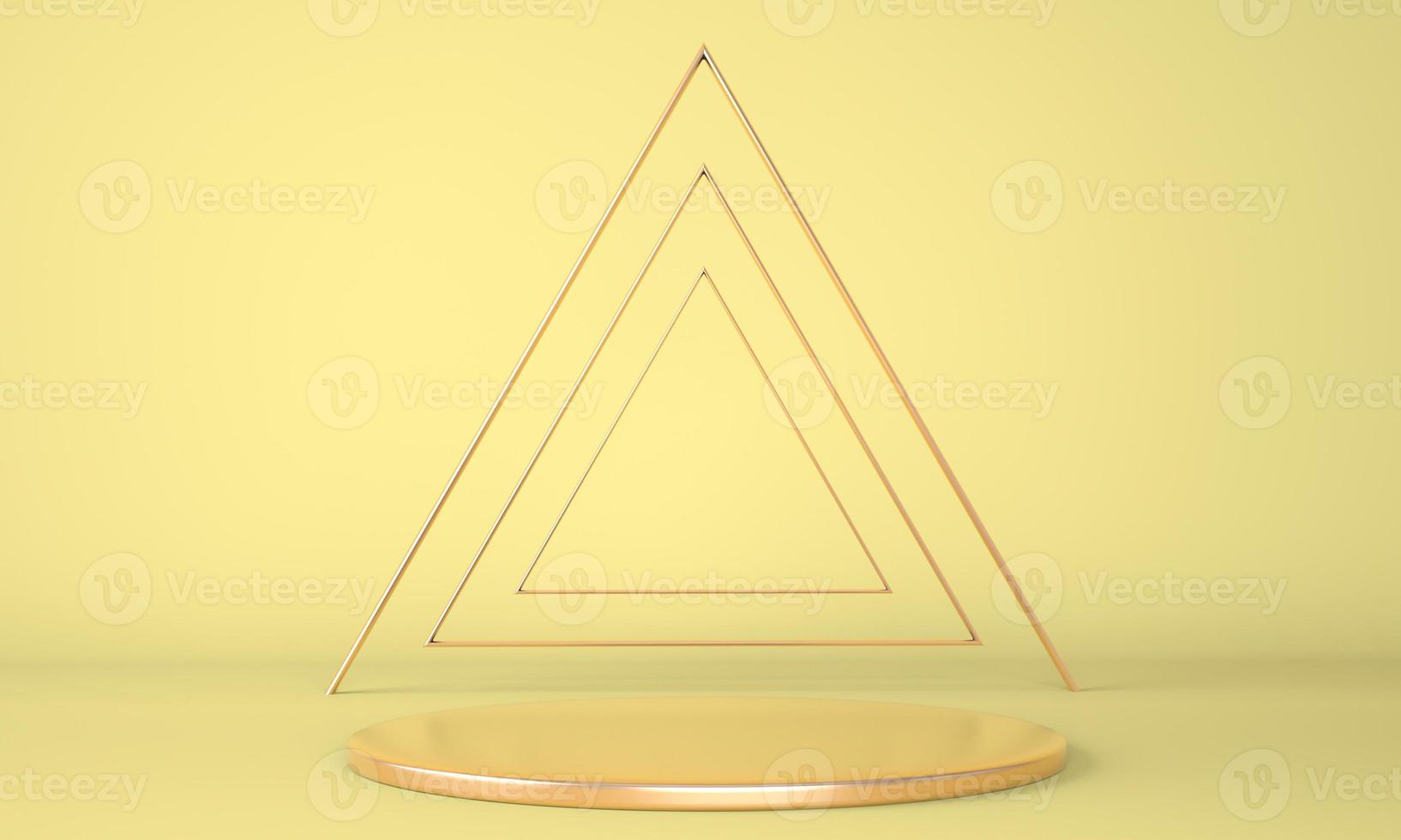 3d abstract background, mock up scene geometry shape podium for product display, 3d illustration. photo