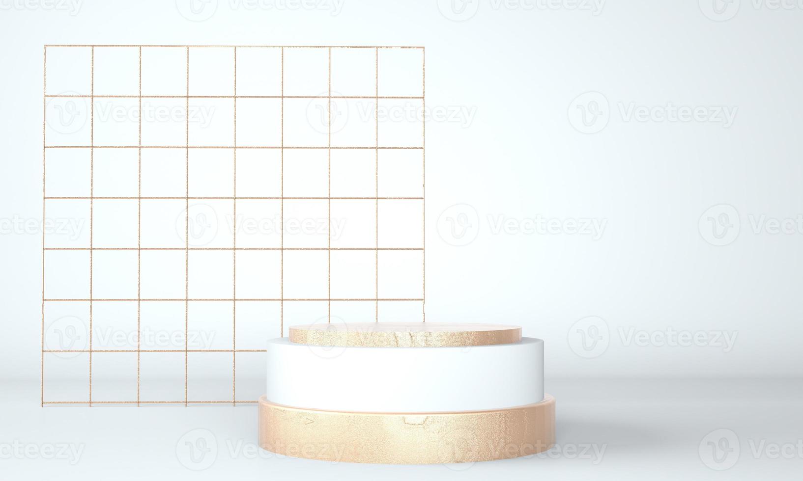 3d abstract background, mock up scene geometry shape podium for product display, 3d illustration. photo