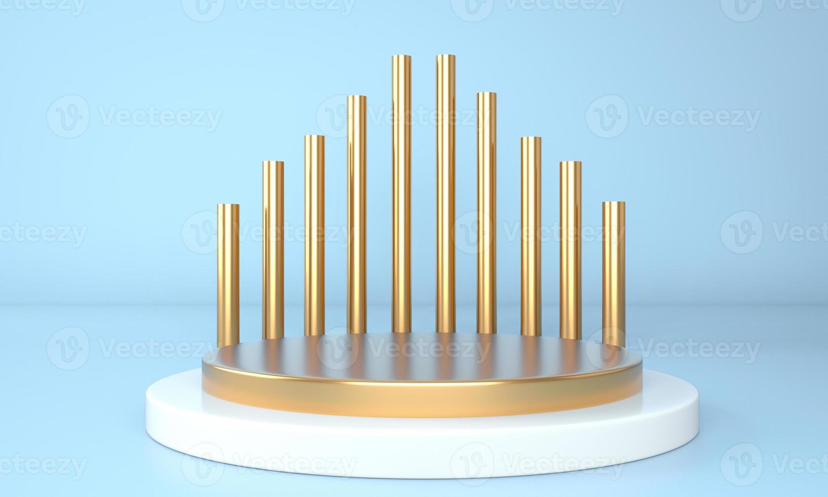 3d abstract background, mock up scene geometry shape podium for product display, 3d illustration. photo