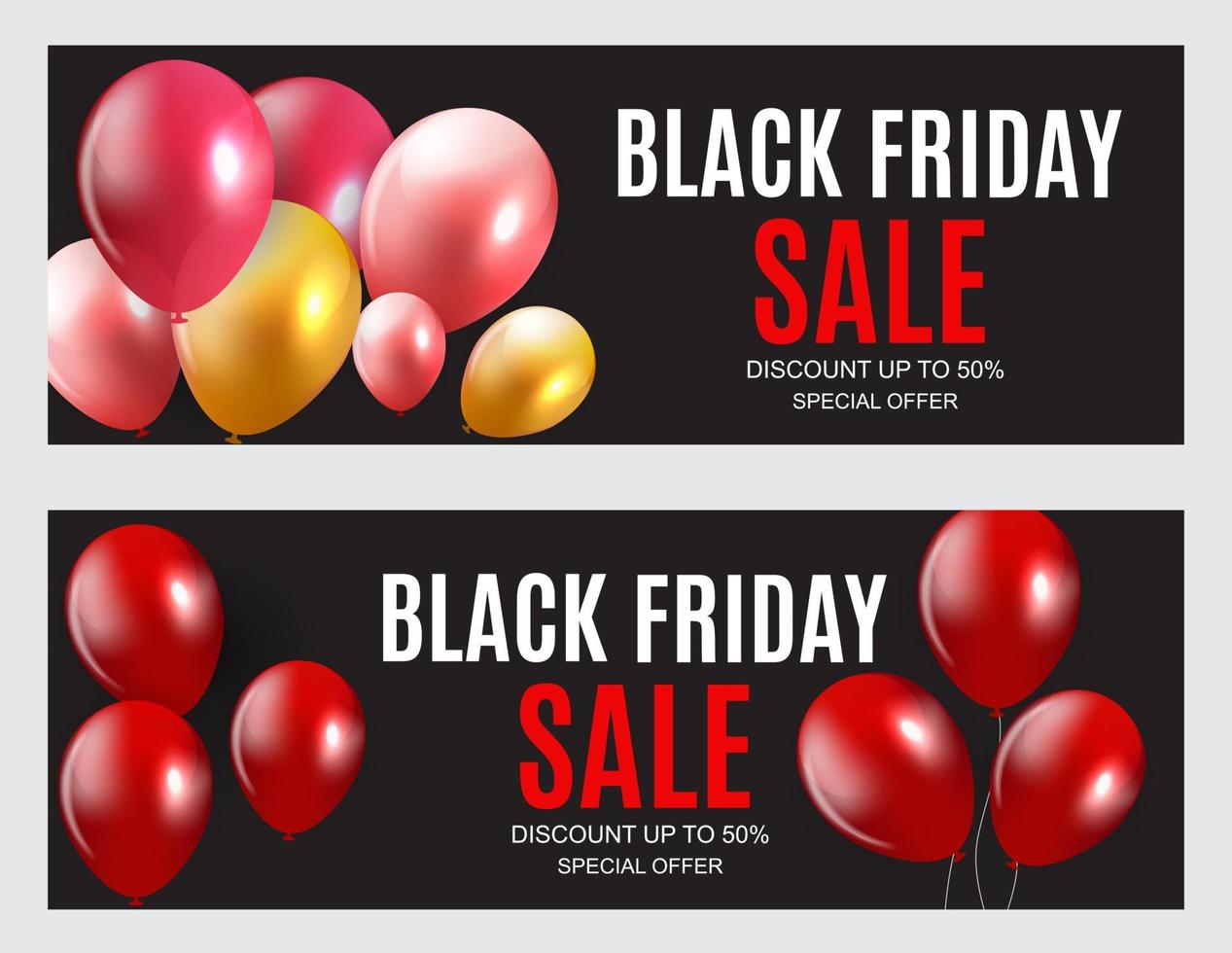 Black Friday Sale Inscription Banner Design Template. vector