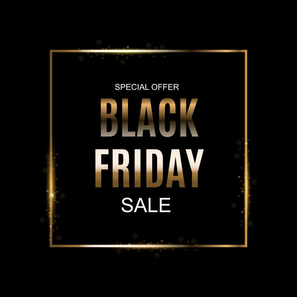 Black Friday Sale Inscription Banner Design Template. vector