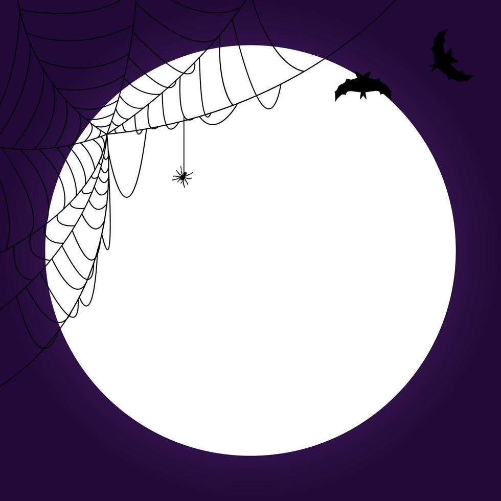 Halloween Background Template with Empty Place for Text vector