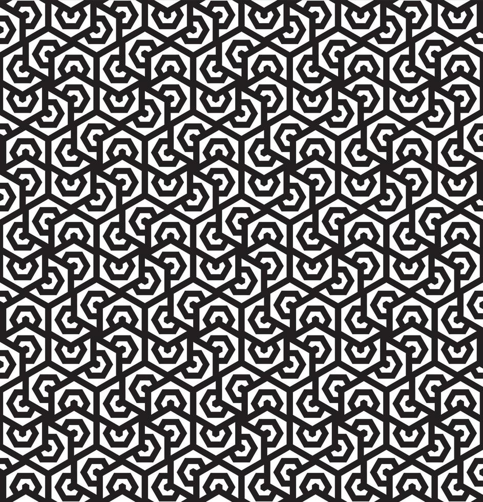 Black and White. Seamless Pattern. Abstract Psychedelic Art Background vector