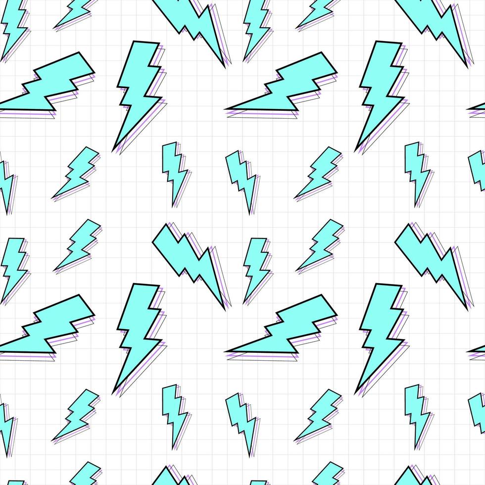 Abstract Seamless Pattern Background with bolt. Vector Illustration