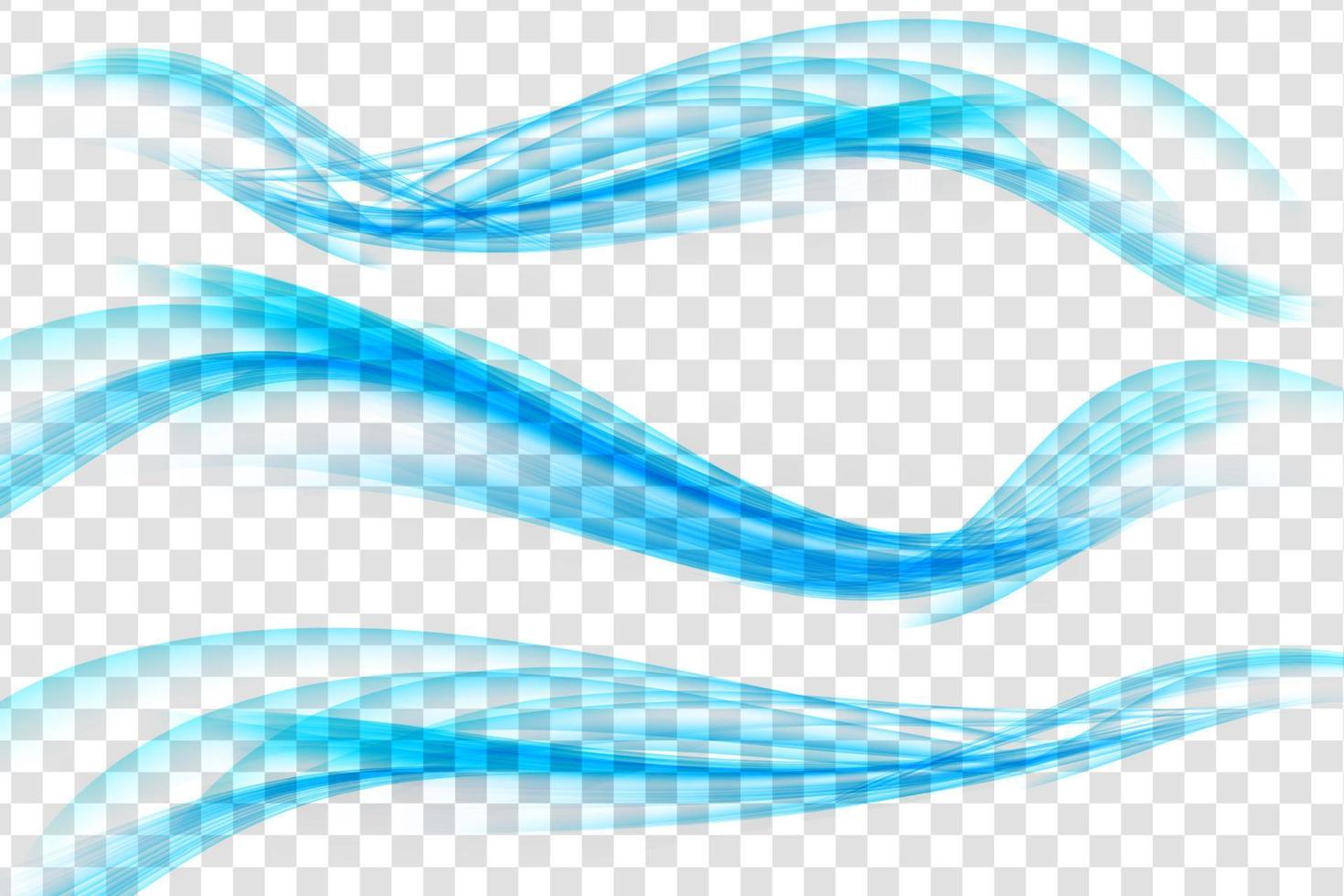 Blue Ocean Wave Set vector