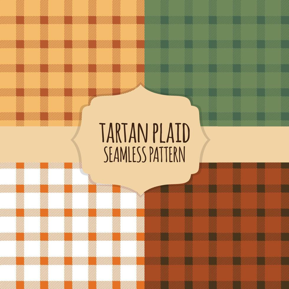 Tartan plaid seamless pattern background. Vector Illustration