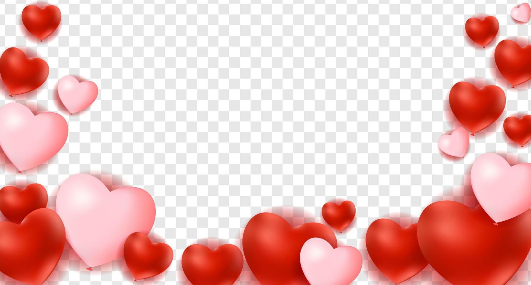Fondo de corazones, decoraciones para el día de San Valentín. vector