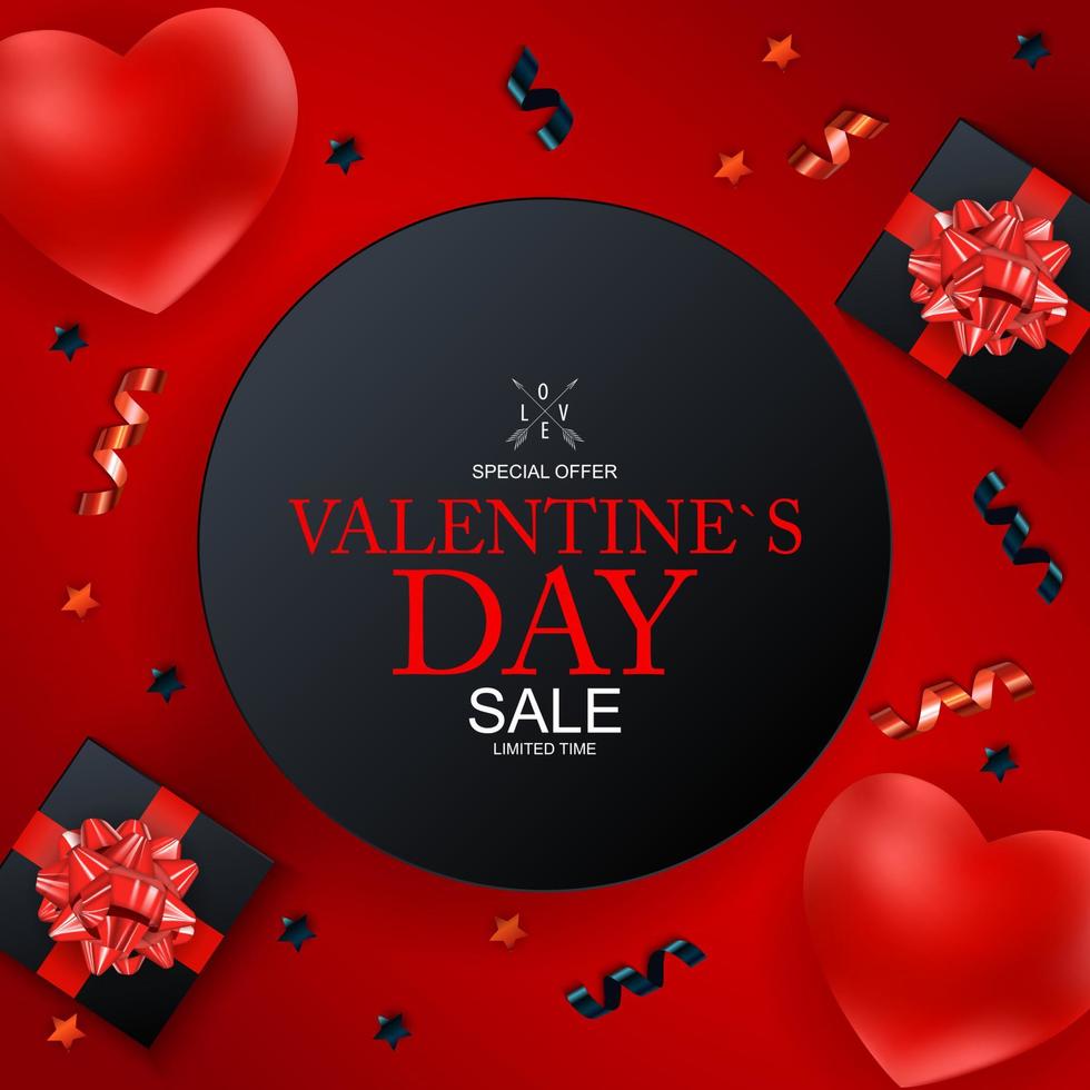 Happy Valentines Day Sale Background,  poster, card, vector