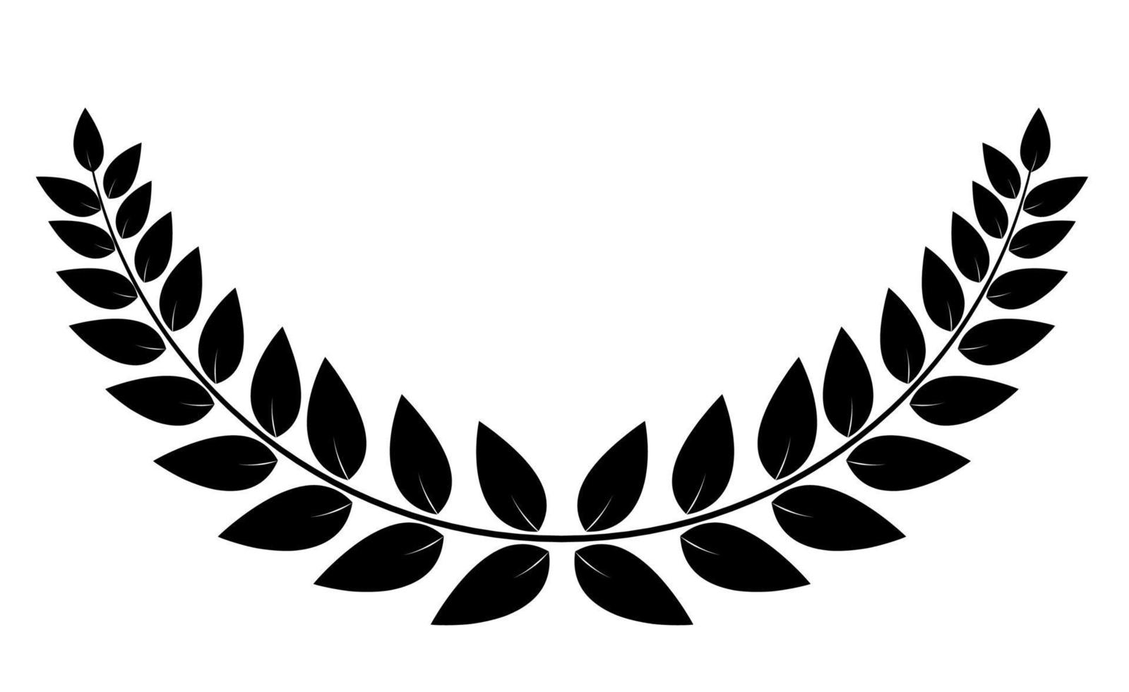 corona de laurel aislado sobre fondo blanco. ilustración vectorial eps10 vector