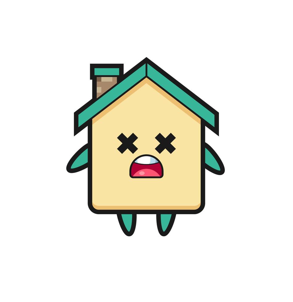 the dead house mascot character vector