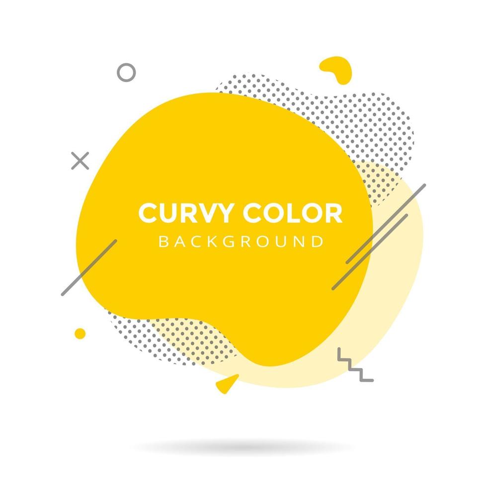 Amoeba blob shape elements graphic flat style design vector